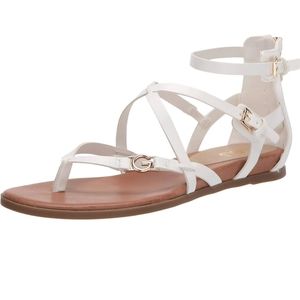 G by Guess Carlyn Gladiator Sandal - Women's - White